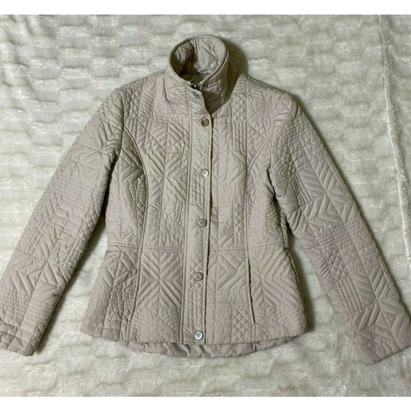 WEATHERPROOF GARMENT COMPANY Quilted Jacket Women Size Small Ivory - Picture 1 of 10